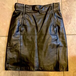 Leather Skirt.     Size 9/10